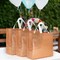 Wrapables Glossy Non-Woven Reusable Gift Bags with Handles for Weddings, Bridal Showers, Parties (Set of 8)